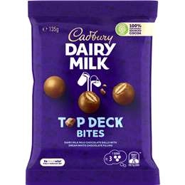 Cadbury Dairy Milk Top Deck Chocolate Bites 135g