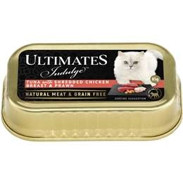 Ultimates Indulge Adult Cat Food Tuna Chicken Breast & Prawns 85g