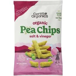 Ceres Organics Pea Chips Salt & Vinegar 100g