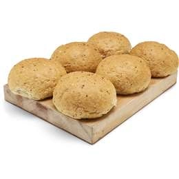 Woolworths Jumbo Multigrain Rolls  6 Pack