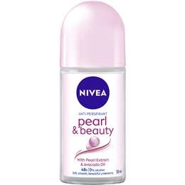 Nivea Pearl & Beauty Roll On Antiperspirant Deodorant 50ml