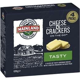 Mainland On The Go Tasty Cheese And Crackers 4 Pack