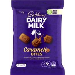 Cadbury Dairy Milk Caramel Chocolate Caramello Bites 142g