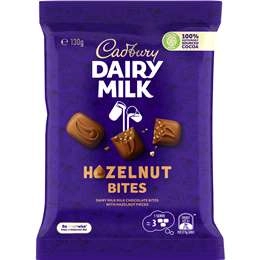 Cadbury Dairy Milk Hazelnut Chocolate Bites 130g