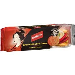 Fantastic Rice Crackers Sweet Chilli & Sour Cream 100g