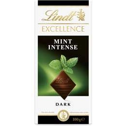 Lindt Excellence Mint Intense Dark Chocolate Block 100g