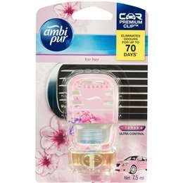 Ambi Pur Premium Clip Car Air Freshener For Her 7.5ml