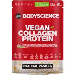 Bsc Vegan Collagen Protein Natural Vanilla 600g