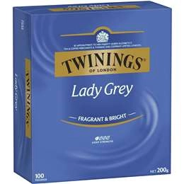 Twinings Lady Grey Tea Bags  100 Pack