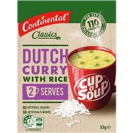 Continental Classics Cup A Soup Dutch Curry With Rice 55g