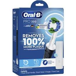 Oral-b Pro 300 Precision Clean Black Electric Toothbrush Each