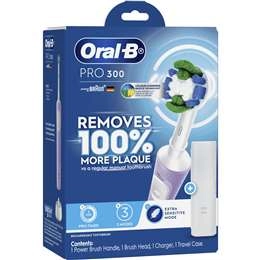 Oral-b Pro 300 Precision Clean Lilac Electric Toothbrush Each