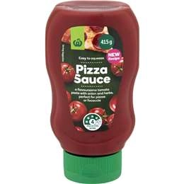 Woolworths Pizza Sauce Squeeze Bottle 415g