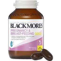 Blackmores Pregnancy & Breastfeeding Gold Vitamin Capsules 120 Pack