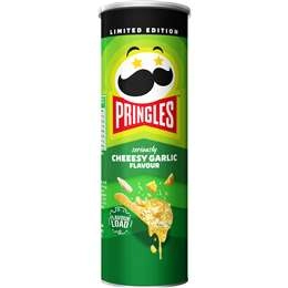 Pringles Seriously Cheeesy Garlic Flavour Potato Chips 118g