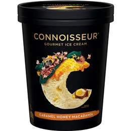 Connoisseur Ice Cream Caramel Honey Macadamia 1l Tub