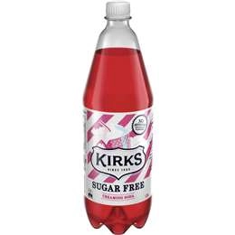 Kirks Sugar Free Creaming Soda Soft Drink Bottle 1.25l