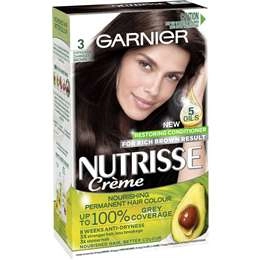 Garnier Nutrisse Hair Colour 3 Espresso Darkest Brown Each