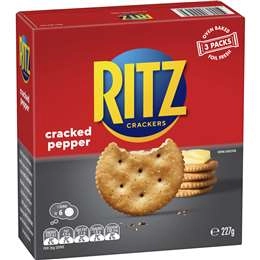 Ritz Black Pepper Crackers 227g