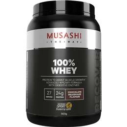 Musashi 100% Whey Chocolate Milkshake Flavour 900g