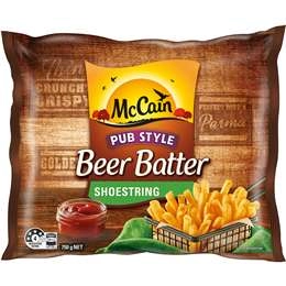 Mccain Beer Batter Chips Shoestring 750g