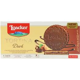 Loacker Wafers Dark Chocolate Tortina 126g