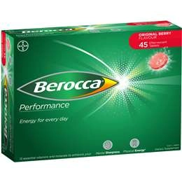 Berocca Vitamin B & C Original Berry Flavour Energy 45 Pack