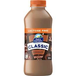 Dairy Farmers Classic Chocolate Lactose Free Flavoured Milk 500ml