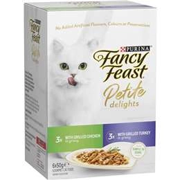 Fancy Feast Petite Delights Chicken & Turkey Cat Food 6 Pack