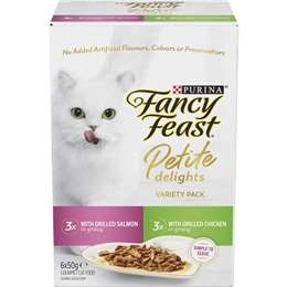 Fancy Feast Petite Delights Chicken & Salmon Cat Food 6 Pack