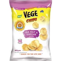 Vege Chips Salt & Vinegar 100g