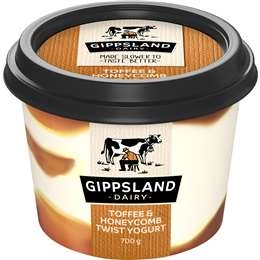 Gippsland Dairy Twist Yoghurt Toffee & Honeycomb 700g