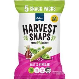 Calbee Harvest Snaps Salt & Vinegar 5 Pack