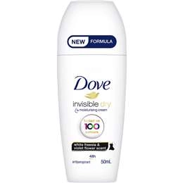 Dove Womens Roll On Deodorant Invisible Dry 50ml