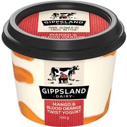 Gippsland Dairy Twist Yoghurt Mango & Blood Orange 700g