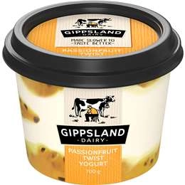 Gippsland Dairy Twist Yoghurt Passionfruit 700g