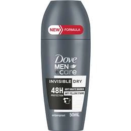 Dove Mens Roll On Deodorant Invisible Dry 50ml