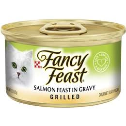 Fancy Feast Adult Classic Salmon Feast Gravy Grilled Wet Cat Food 85g