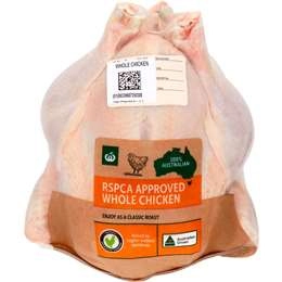 Woolworths Rspca Approved Whole Chicken  1.8-2.4kg