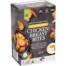 Woolworths Chicken Breast Bites Southern Style 300g