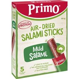 Primo Air - Dried Salami Sticks Mild Salami 5 Pack