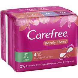 Carefree Barely There Scented Aloe Liners 42 Pack