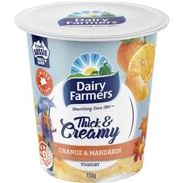 Dairy Farmers Thick & Creamy Mandarin Orange Yoghurt 150g