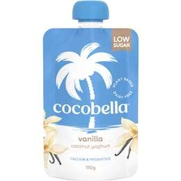 Cocobella Yoghurt Pouch Vanilla  110g