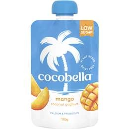 Cocobella Yoghurt Pouch Mango  110g