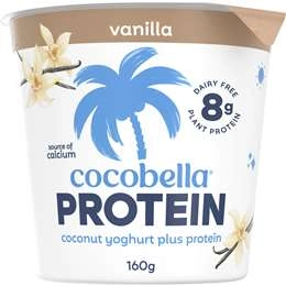 Cocobella Protein Yoghurt Vanilla  160g