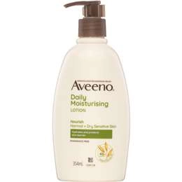 Aveeno Daily Moisturising Body Lotion Fragrance Free Sensitive Skin 354ml