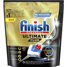 Finish Ultimate Plus Dishwasher Tablets 45 Pack