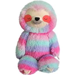 Jumbo Plush Rainbow Sloth  Each