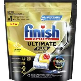 Finish Ultimate Plus Lemon Sparkle Dishwasher Tablets 56 Pack